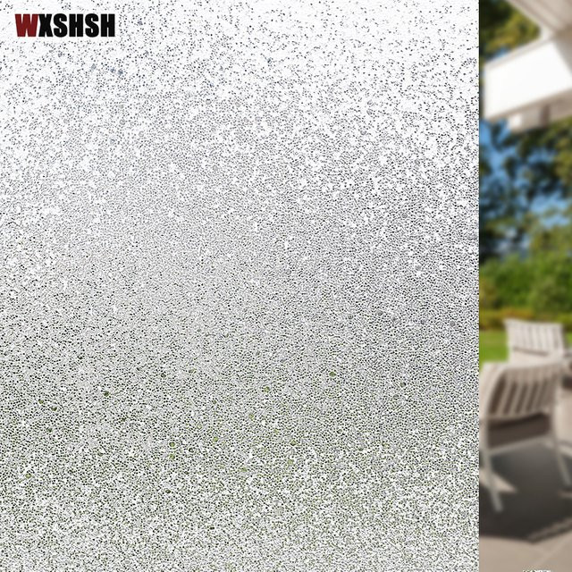 WXSHSH Mattierte Fensterfolie in Weiß als selbstklebender Sichtschutz aus Vinyl zur Wärmesteuerung - Bild 1