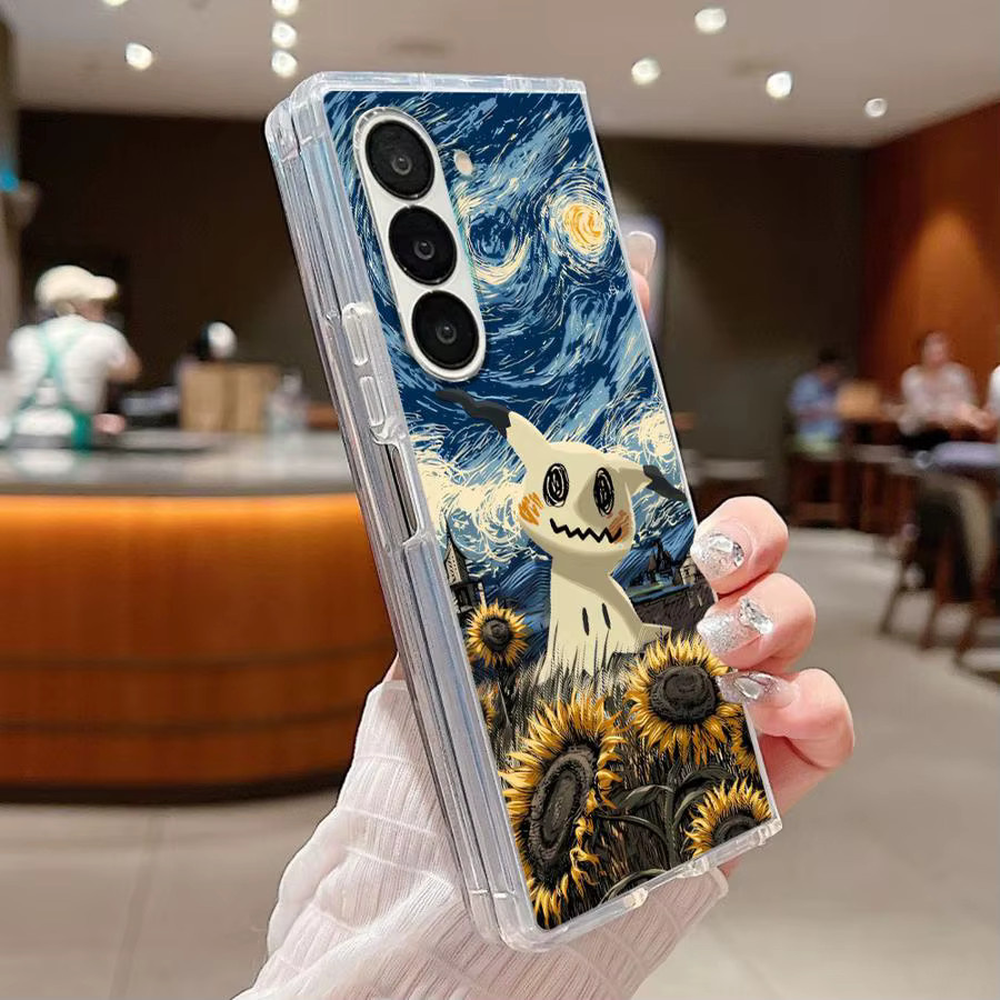 Transparente Handyhülle mit Pokemon Mimikyu Motiv für Samsung Galaxy Z Fold3, Z Fold4, Z Fold5, Z Fold6 und Z Fold7 - Bild 3