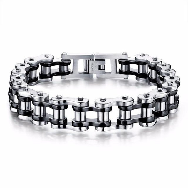 Rui Di Herrenarmband Edelstahl, Schwarz, Unisex - Bild 1