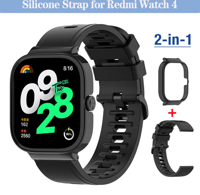 Xiaomi Uhrenarmband Silikon, Schwarz, Unisex - Bild 1