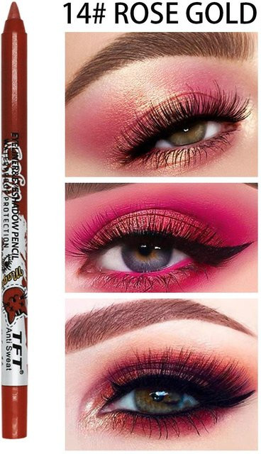 TFT Pearl Eyeshadow Pencil Color Eyeliner, Rose Gold, Creme, Matt - Bild 1