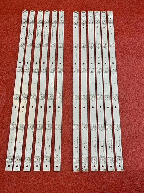 LED Hintergrundbeleuchtung Streifen in Weiß für Sharp LC-55UI7252E LC-55UI8872ES LC-55UI8652E LC-55CUF8472ES LC-55CUG8462K LC-55CUG8461KS SMD LED Strips - Bild 1