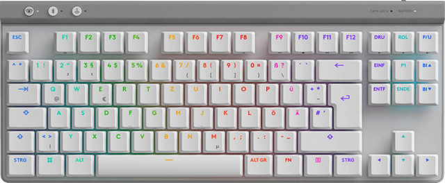 Logitech G515 TKL Lightspeed kabellose mechanische Gaming-Tastatur QWERTZ Weiß - Bild 1