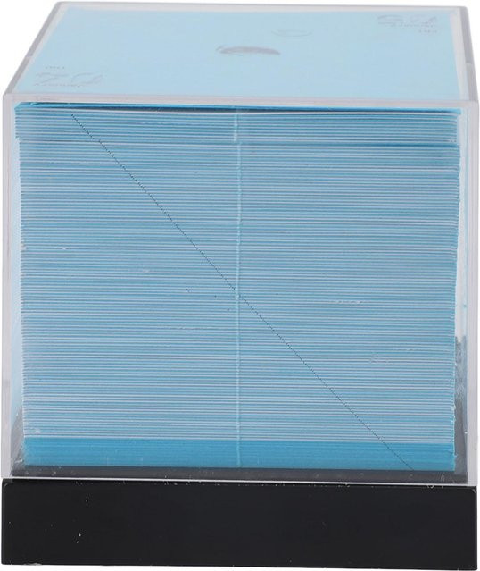 2024 3D Kunstkalender Desktop Dekoration DIY Papierschnitzerei Erdkalender Notizblock in Grau und Blau - Bild 1