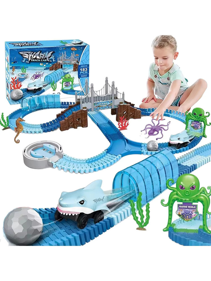 RTBXF Shark Rail Auto, Unterwasser Welt, Puzzle, Meerestiere, Bunt / Mehrfarbig - Bild 5