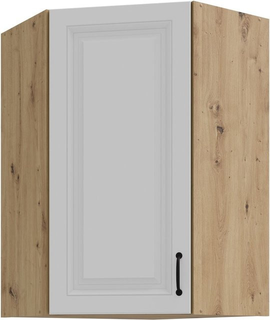 Eckhängeschrank Stilo Landhaus Weiß B/T: 60 x 60 cm, Höhe: 90 cm - Bild 1