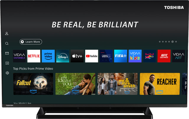 Toshiba 24WV3E63DA Smart-TV mit LED-Technik, 60 cm (24 Zoll), HD Ready, Schwarz - Bild 1