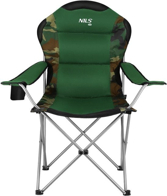 NILS CAMP Campingstuhl NC3080 Klappbarer Outdoor-Stuhl in Grün - Bild 1