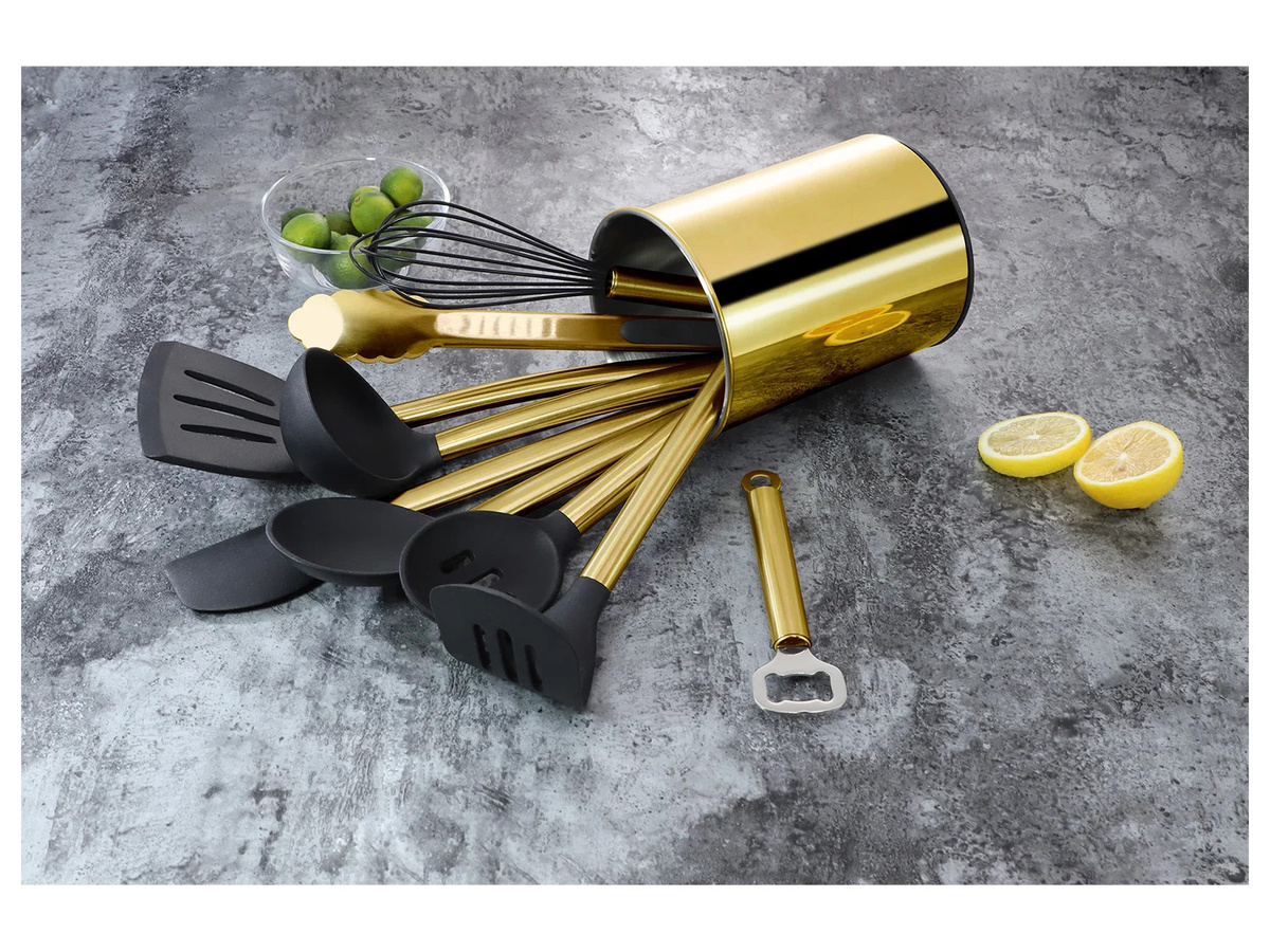 ECHTWERK Küchenhelfer Set in Gold, 10-teilig - Bild 3