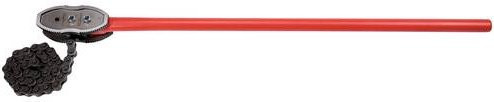 Rothenberger Kettenrohrzange Heavy Duty aus Stahl in Rot 8 Zoll - Bild 1