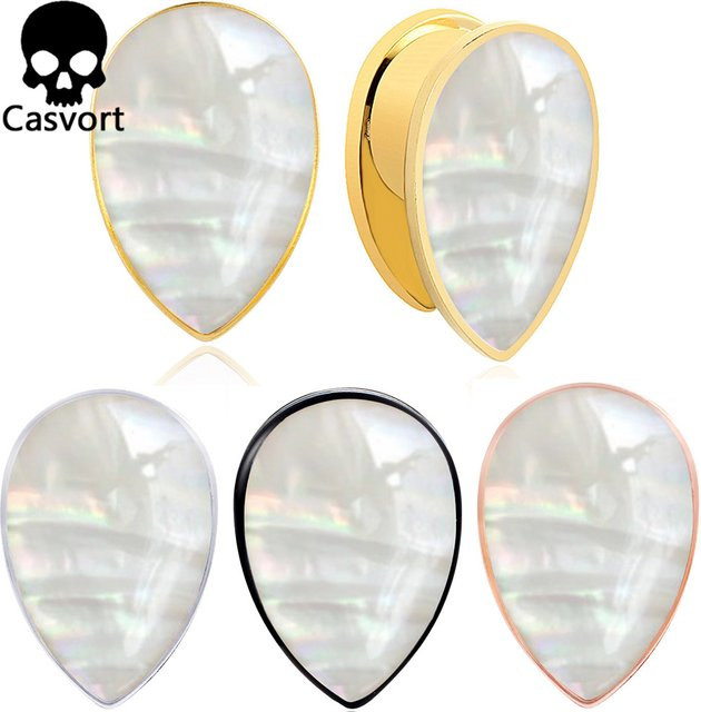 Casvort Conch-Ohrstecker, Gold, Damen, 8mm 10mm - Bild 1