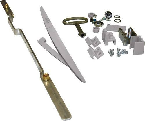 Schneider Electric NSYVPLA10MG Schloss Verriegelung aus Polyamid in Grau RAL7035 - Bild 1