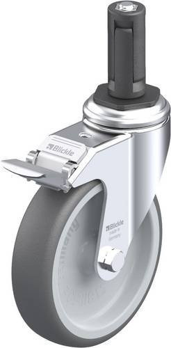 Blickle LKRA-PATH 126G-11-FI-ER13 Lenkrolle mit Feststeller in Grau, Rad-Durchmesser: 125 mm, Tragfähigkeit: 120 kg - Bild 1