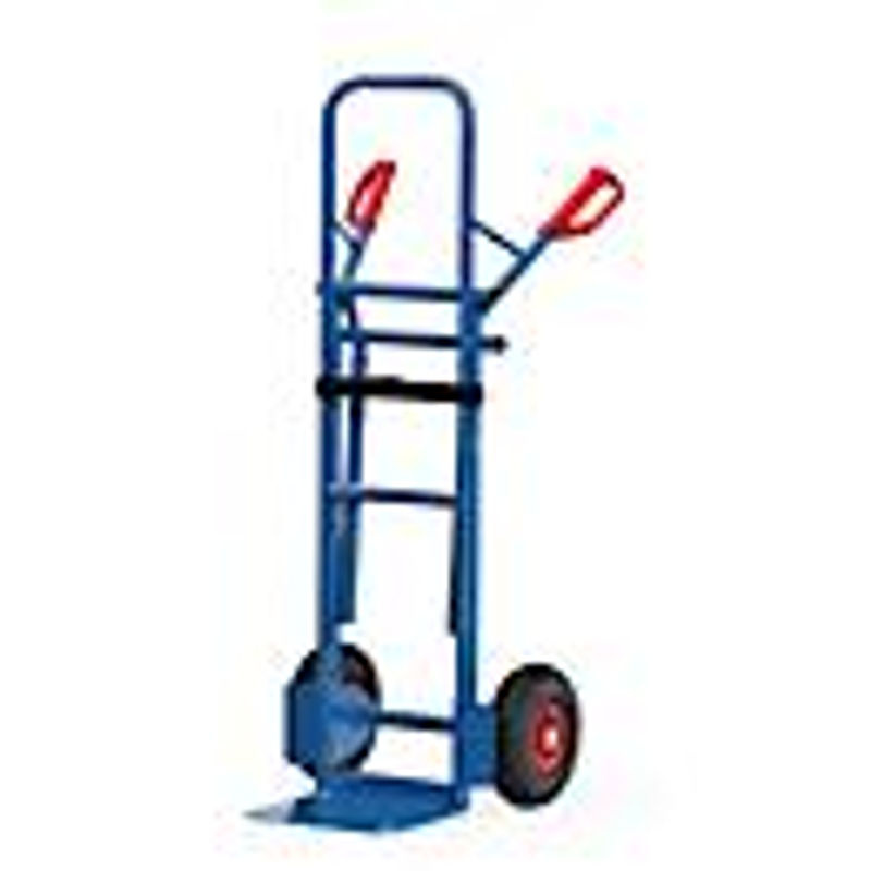 Fetra Stuhlkarre B1335L mit Luftbereifung in Blau, Tragkraft 300 kg, Schaufel: 25 x 32 cm - Bild 3