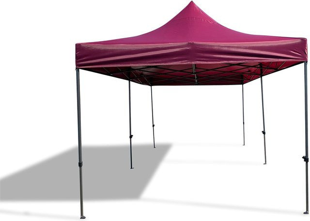 GRASEKAMP Faltpavillon Premium Line Bordeaux B/T/H: 6 x 3 x 2,5 m - Bild 1