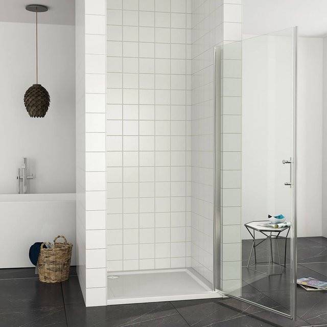 SONNI Dusche Nischentür aus ESG Glas mit Nano Beschichtung, Farbe Transparent, B: 90 cm, H: 195 cm - Bild 1