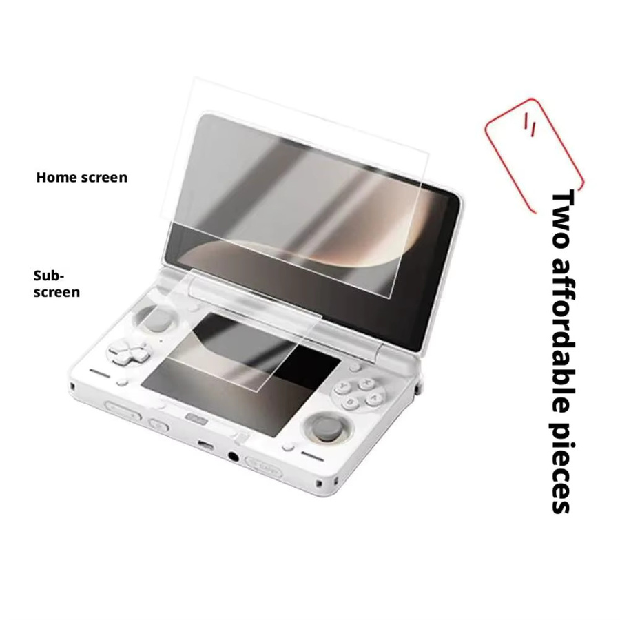 AYN THOR Dual-Screen Flip Handheld-Spielekonsole Schutzfolie Transparent Nano-Explosionsgeschützt HD Kratzfest mit Augenschutz - Bild 2