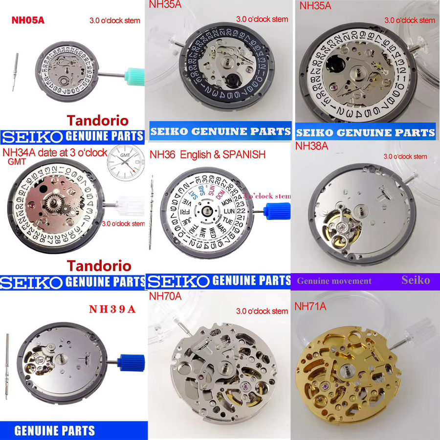 Tandorio Automatische Mechanische Uhrwerke, Edelstahl, Silber, Unisex - Bild 2