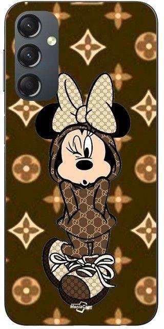 Maniacase Handyhülle für Samsung Galaxy A24 mit Disney Minnie Motiv in Braun - Bild 1