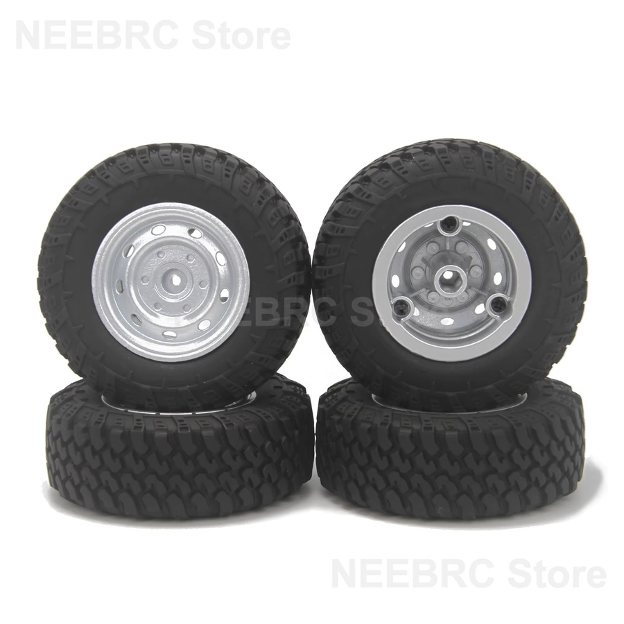 NeebRC Crawler Offroad Gummireifen, Metallradnabe, 4-teiliges Set - Bild 2