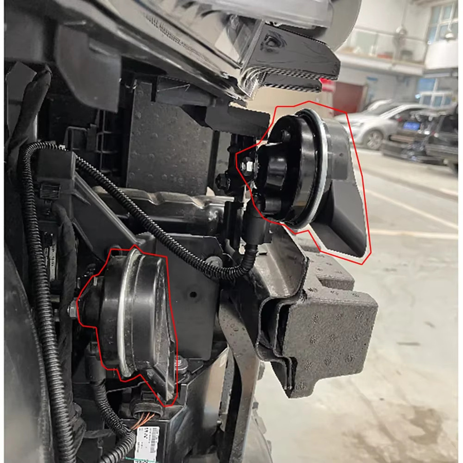 Auker Auto Schnecke Horn Lautsprecher Hochtöner mit Bass und Wasserdichtigkeit in Schwarz für Cupra Tavascan 2024-Pre Zubehör - Bild 3
