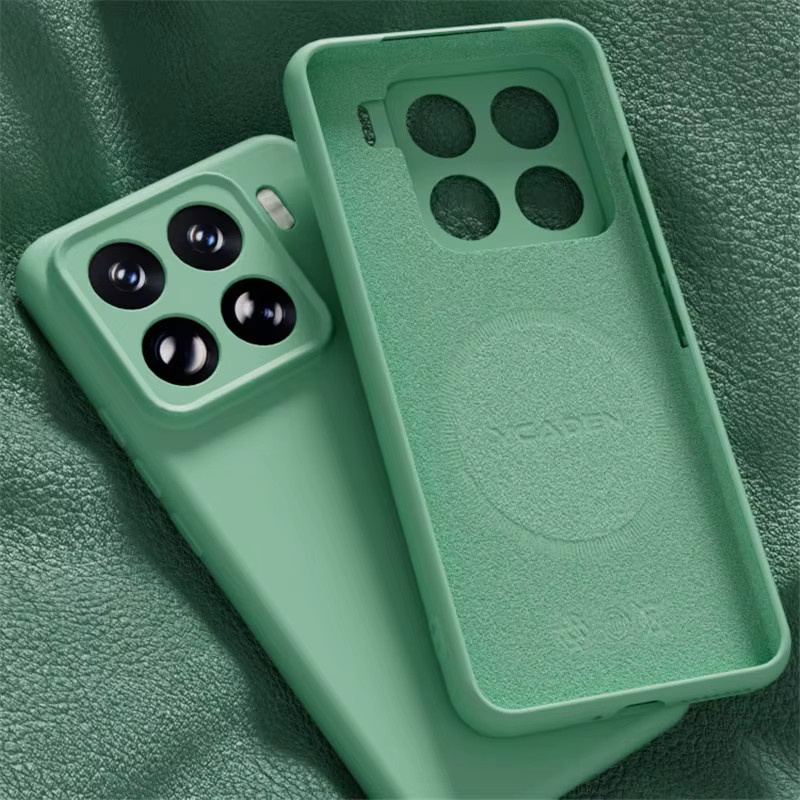 Flüssige Silikon-Handyhülle mit MagSafe für Xiaomi 14, 15 Pro und 17 Pro Max in Grün - Bild 2