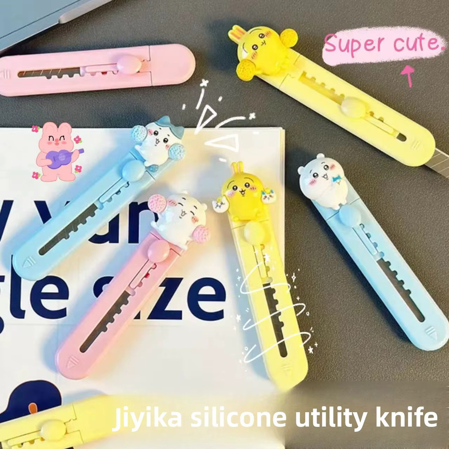 Jiyi Universalmesser mit niedlichem Cartoon-Design für Bastelarbeiten und zum Paketöffnen - Bild 3