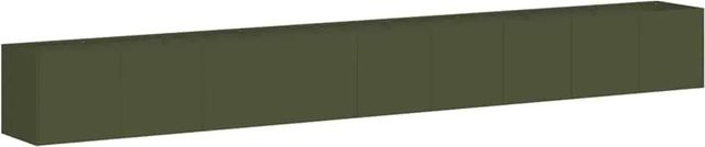 vidaXL Pflanzkübel aus Stahl in Olivgrün, Hochbeet für Gemüse- und Kräutergärten, B/T/H: 360 x 40 x 40 cm - Bild 1