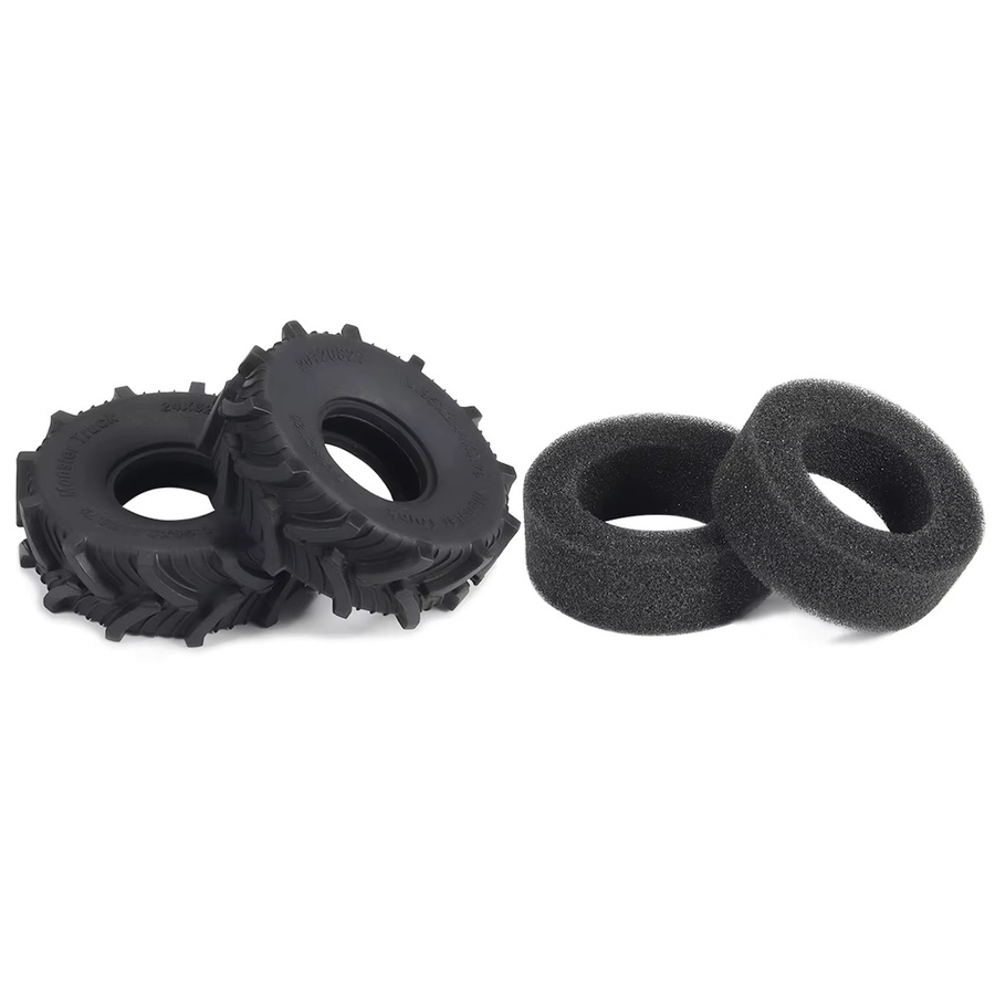 Fimonda RC-Räder und Reifen-Set, 1:18, Schlamm-Terrain-Reifen, 62 x 20 mm - Bild 3