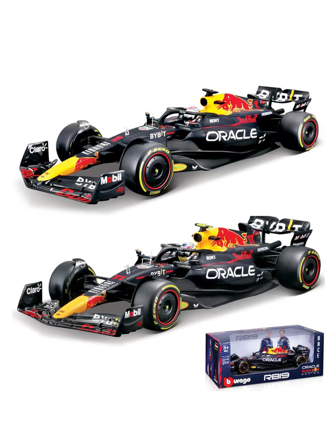 Bburago Formula Racing Red Bull RB19 F1 Automodell 1/18 Legierungsmodellspielzeug - Bild 5