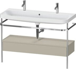 Duravit Möbelwaschtisch-Kombi Happy D.2 Plus in Weiß mit 1 Waschbecken und 1 Schublade, B/T: 117,5 x 49 cm - Bild 1