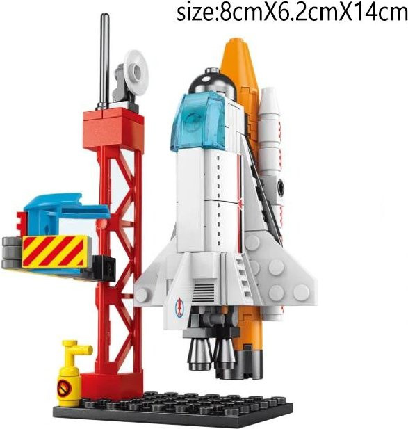 Yiran toy Weltraumrakete Startbausteine Luft- und Raumfahrtstation Shuttle Schiff Astronaut Bausteine Spielzeug 3-6 Jahre - Bild 1
