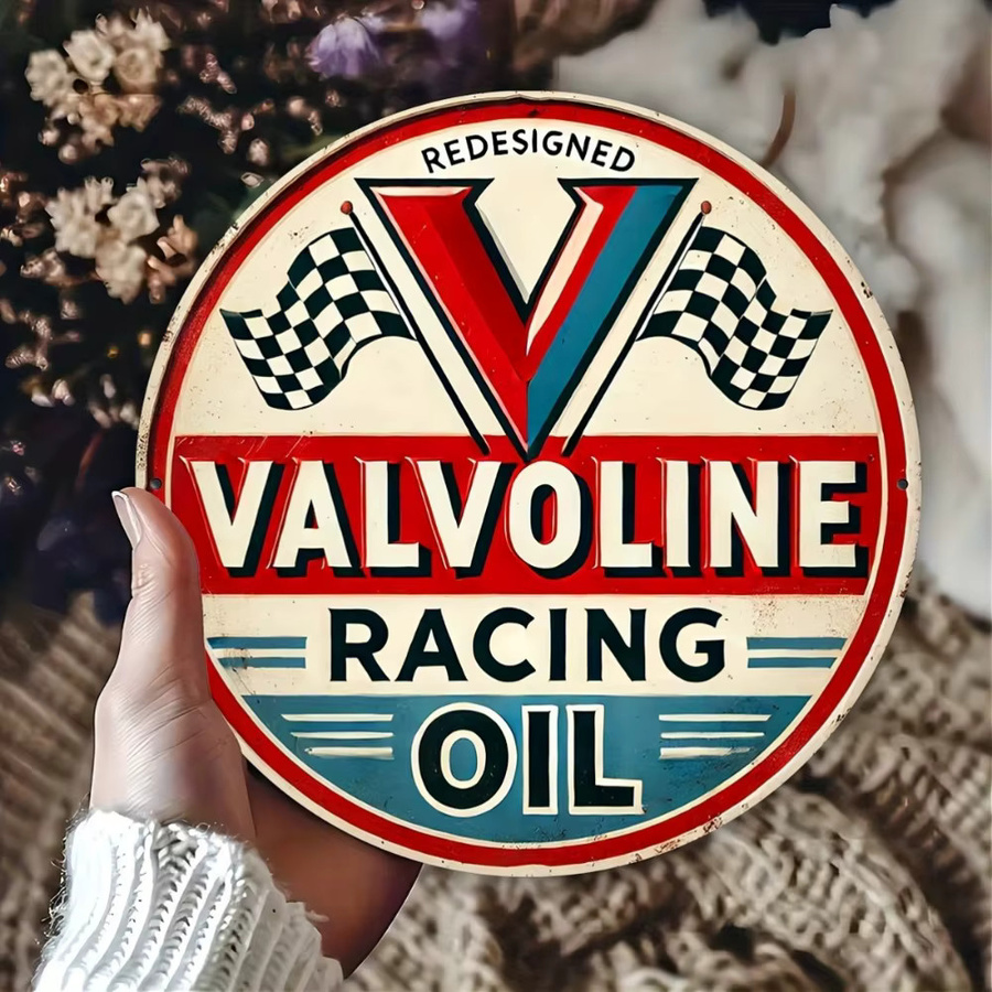 Valvoline Vintage-Metallschild Rund Mehrfarbig Durchmesser: 20 cm - Bild 4