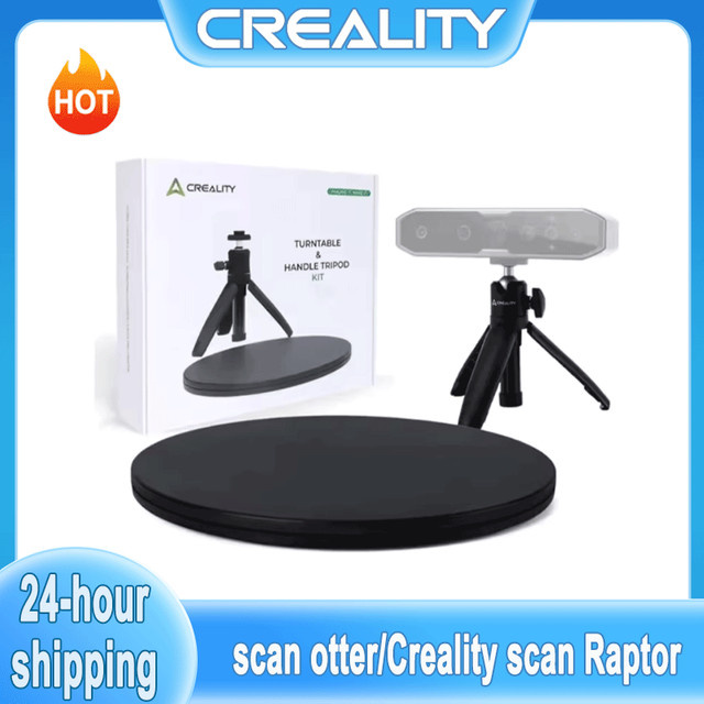 Creality CR-Scanner Otter/Raptor 3D-Scanner-Kit in Schwarz mit Drehteller und Griff für glatte kleine bis mittelgroße Objekte - Bild 1