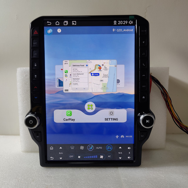 YANFU Android Multimedia Player für Dodge Ram 2013-2018 mit 14,5 Zoll Display, kabelloses CarPlay und Android 13 Stereo Radio Headunit, Schwarz - Bild 1