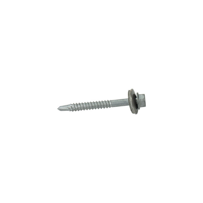 Edelstahlschrauben Friedrich von Lien AG mit Sechskant Kopf und Bohrspitze in Silber, 100 Stück, Durchmesser: 5,5 mm, Länge: 50 mm - Bild 1
