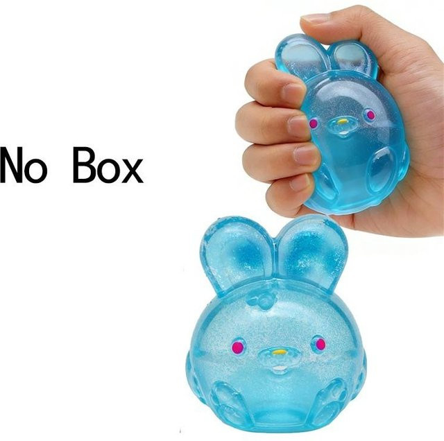 NeeDoh Jelly Hops Hase Squishy, glitzernd transparent, dehnbar, sensorisches Fidget Spielzeug - Bild 1