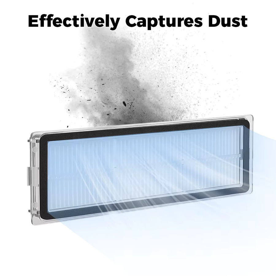 Ninja HEPA-Filter Ersatzteil in Weiß für Xiaomi Roboterstaubsauger Omni 1S B101CN B116 S20+ S10+ B108GL B105 B113CN X20+ X20 Plus X10+ 1C STYTJ01ZHM 2C - Bild 2