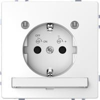 Merten Steckdose System Design Weiß MEG2304-6035 Schutzkontaktsteckdose mit Lichtauslass - Bild 1