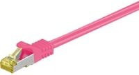 Goobay Patchkabel RJ-45 SFTP Cat 7 Ethernet LAN Kabel in Pink - Bild 1