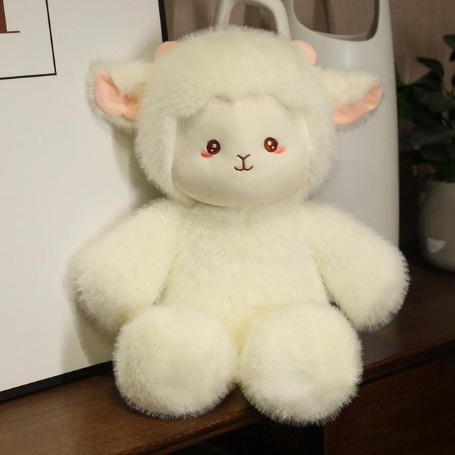 Kawaii Run Plüschtier, Rosa Schwein Schaf Hochlandrind, 45cm, ab 14 Jahren - Bild 1