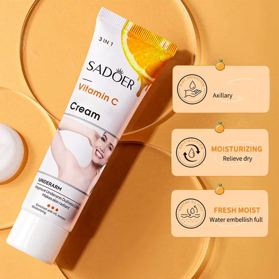 SADOER Unterarm-Aufhellungscreme mit Vitamin C und Niacinamid, 50g, Damen - Bild 2