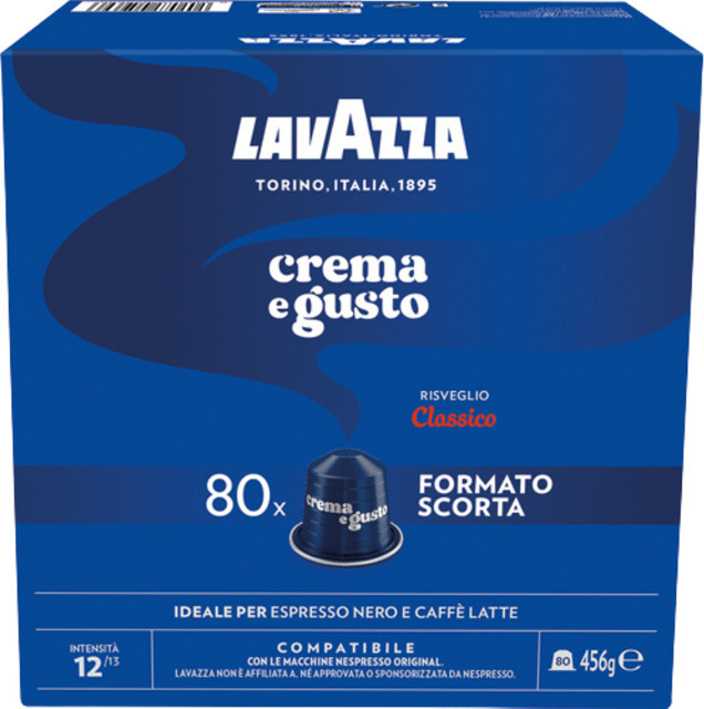 Lavazza Crema e Gusto, Nespresso kompatibel, Kaffeekapseln, 80 x 5,7 g - Bild 1