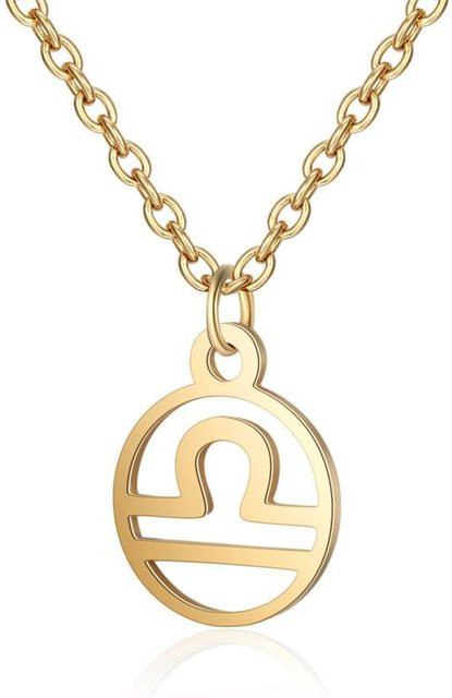 YULIN Halskette Edelstahl, Roségold, 45 cm, Unisex - Bild 1