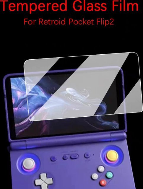 DIXSG Displayschutzfolie aus gehärtetem Glas für Retroid Pocket Flip 2 RPF2 in Transparent - Bild 1