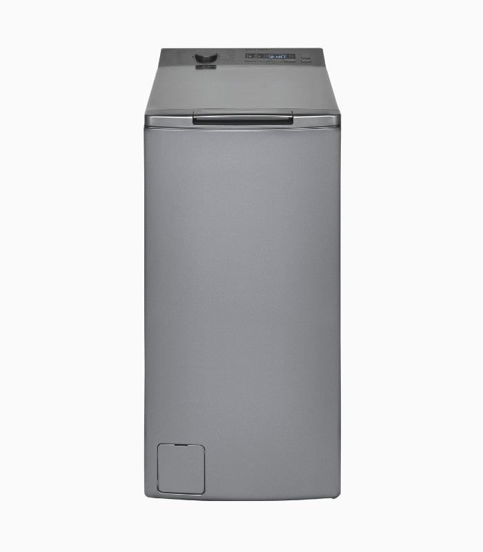 Exquisit Toplader Waschmaschine LTO51207-030A in Silber-Dunkelgrau mit Aquastop und 1200 Umdrehungen, B/T/H: 40 x 46 x 87 cm - Bild 2