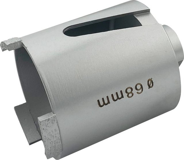 LUX-TOOLS Diamant-Bohrkrone für Weichmaterial, Farbe: Silber, Durchmesser: 68 mm - Bild 1