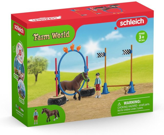 Schleich Farm World Pony Agility Rennen Spielfiguren-Set - Bild 1