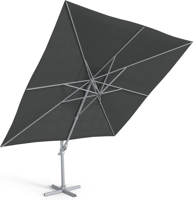 Kettler Ampelschirm EASY MOVE in Silber mit Schutzhaube, B/T: 300 x 300 cm - Bild 1