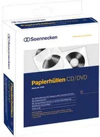 Soennecken CD/DVD Hülle aus Papier in Weiß und Transparent, 100 Stück - Bild 1